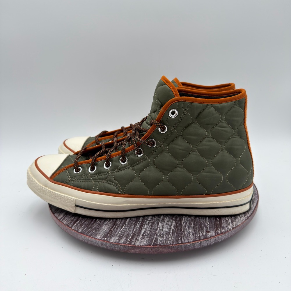 Converse Sneakers Mens Size 11.5 Chuck 70 Hi Quilted Workwear Green 169375C - Picture 3 of 11